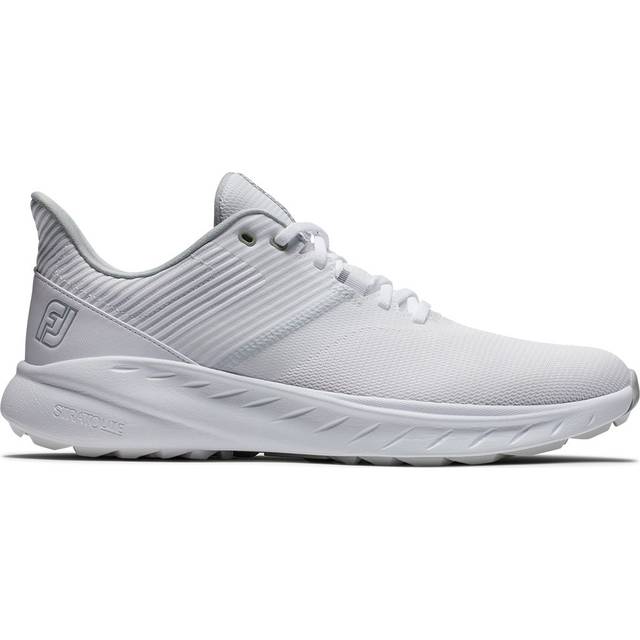 FootJoy Fj Flex golfsko för män, Vit vit grå, 39 EU