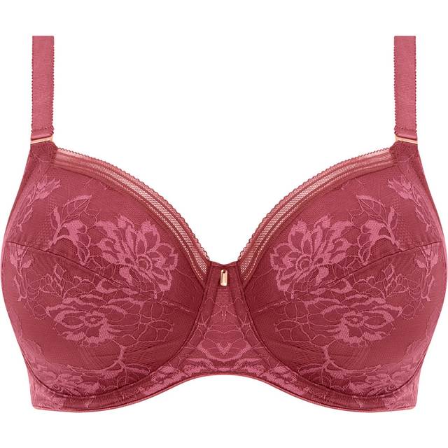Pink Fusion Lace Full Cup Side Support Bra (34F)