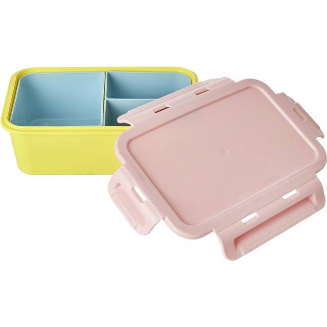 Rice Matlåda med fack (Soft Pink/Yellow)