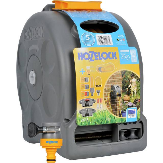 Hozelock Compact Enclosed 2 In 1 Hose Reel - 25m