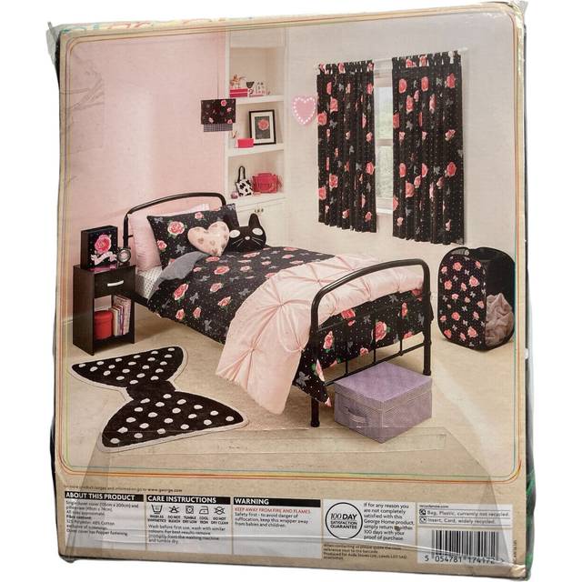 Single duvet cover set 2 piece cotton rich asda brand