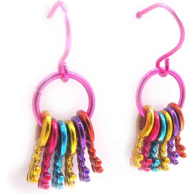 Les Trésors De Lily [J8674] - Designer earrings 'Keys to the Mysteries' multicolored multicolour
