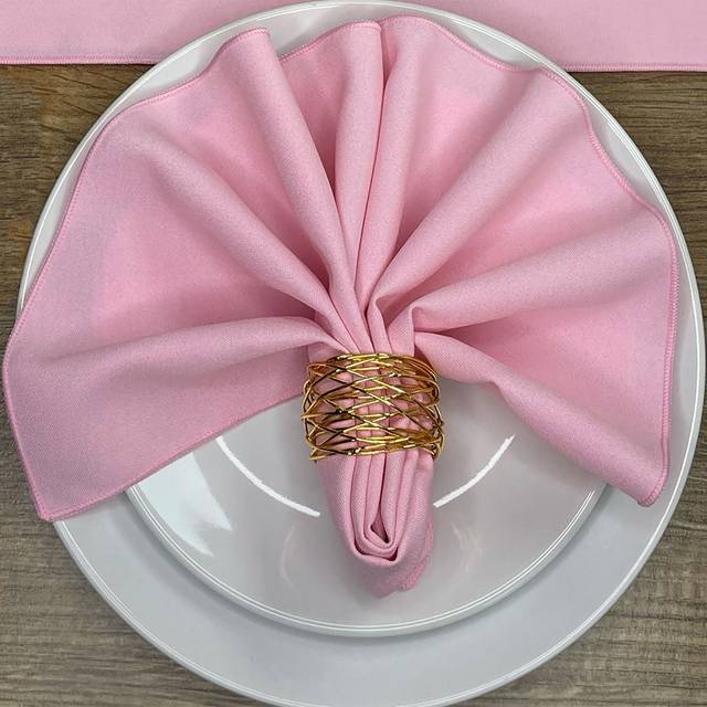 Plain Napkins Pack of 4 - Baby Pink / 48cm
