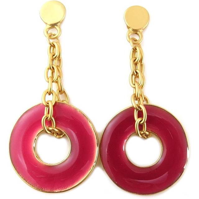 Dolce Vita [Q7831] - Designer earrings 'Nora' rose gold - 55x25 mm