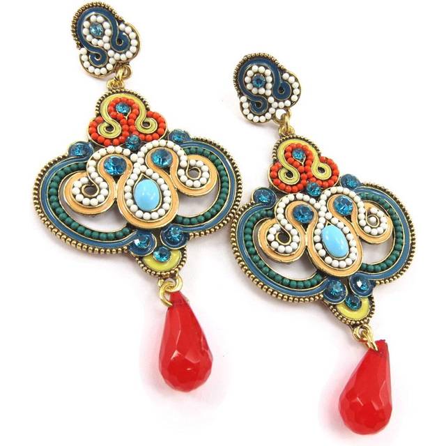 Les Trésors De Lily [J9448] - Designer Earrings 'Altaï' tutti frutti multicolour