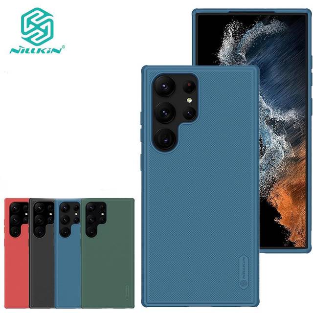 Nillkin Super Frosted Shield Pro Case For Samsung Galaxy S23 Ultra Phone Case Ultra Thin Matte TPU + PC Anti Fingerprint Shockproof Back Cover Samsung S23 Ultra svart