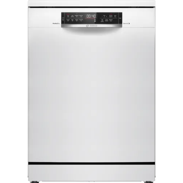 BOSCH Series 6 SMS6TCW01G Full-size WiFi-enabled Dishwasher - White, White