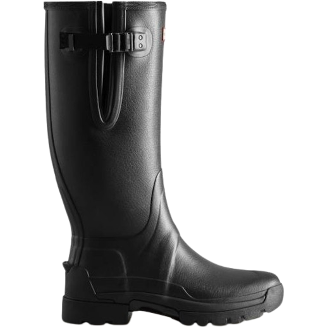 Hunter Balmoral Side Adjustable 3mm Neo Lined Tech Sole Mens Tall Boot - Black - Size UK 8