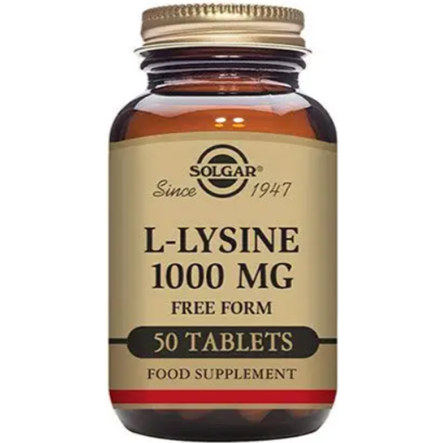 L-Lysine 1000 mg, 50 tabletter - Solgar