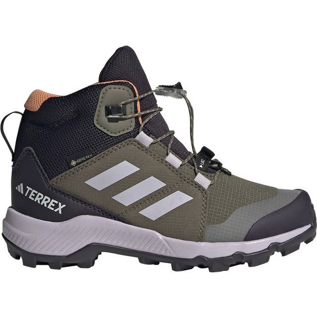 adidas Terrex Mid Gore-Tex Hiking Shoes, Sneakers Strumpor som inte är fotboll, Olive strata/Silver Dawn/Amber Tint, 39.5 EU, Olive Strata Silver Dawn Amber Tint, 39.5 EU