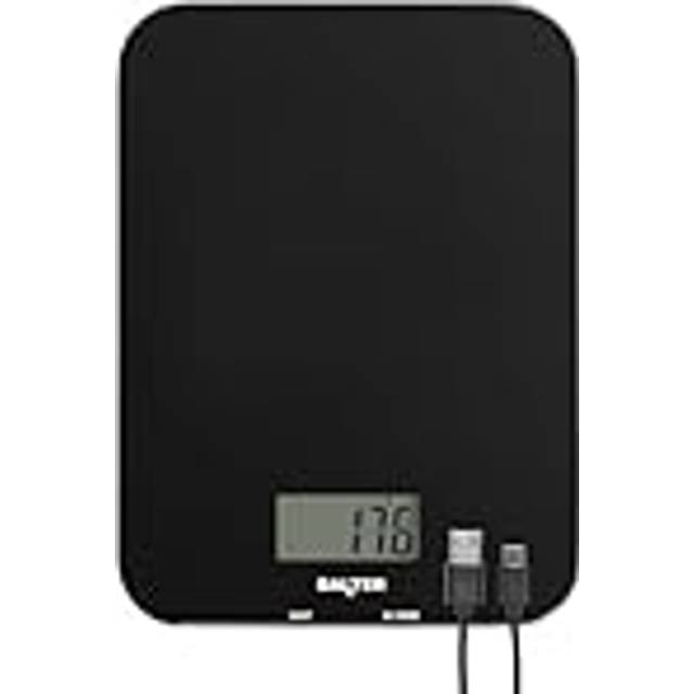 Salter Rechargeable Usb Kitchen Scale - Black