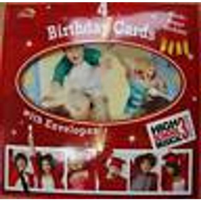 High school musical luxury birthday cardsx4 + envelopes
