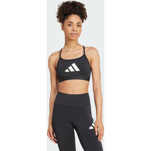 Sports bra adidas Aeroreact Big Logo Graphic - Noir