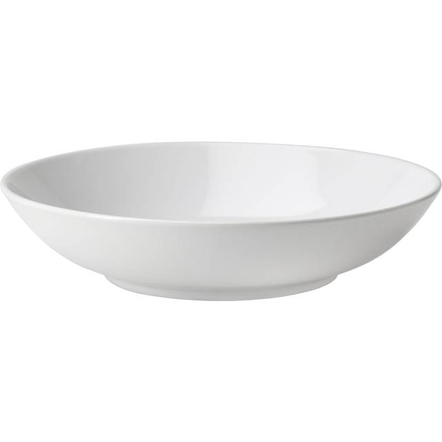 GODMIDDAG djup tallrik, vit, 23 cm