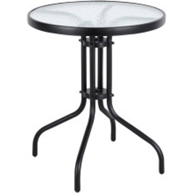 Garden table 60cm tempered glass table for garden terrace balcony