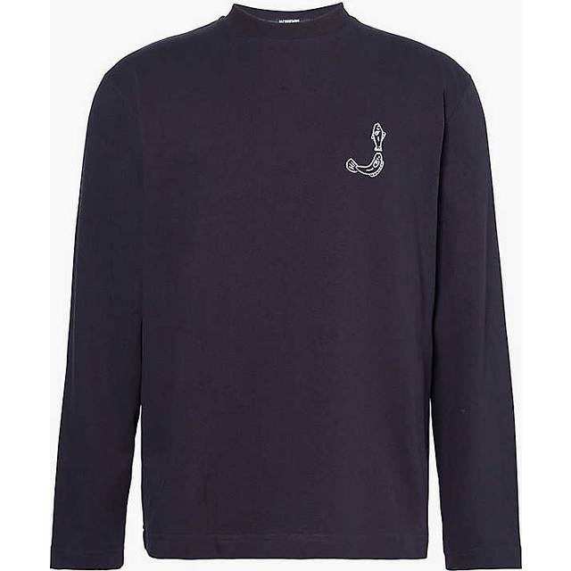 JACQUEMUS Navy La Casa 'Le t-shirt Merù manches longues' Long Sleeve T-Shirt - 390 DARK NAVY - XXL