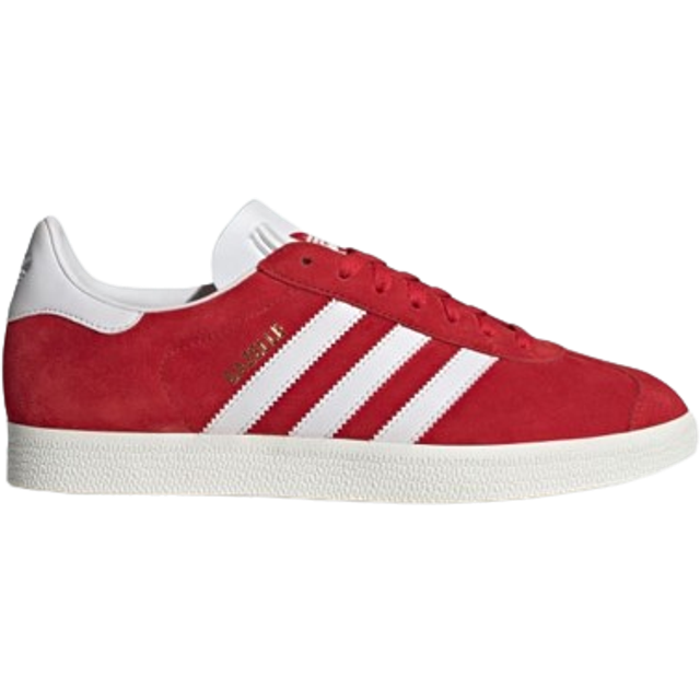 adidas Originals – Gazelle – Röda och vita sneakers