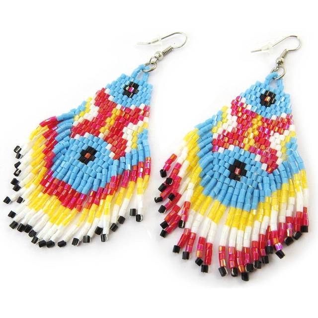 Les Trésors De Lily [N4641] - Multicolored 'Altaï' Designer Earrings multicolour