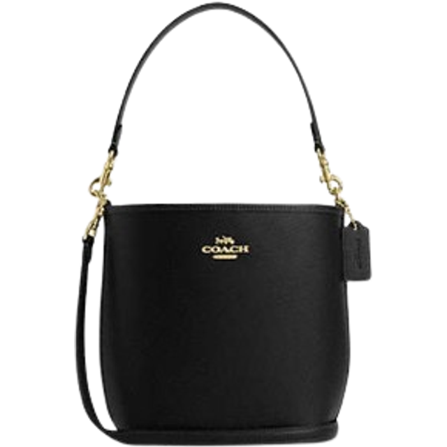 Coach Womens City Bucket Bag in Double Face Leather - Black - One Size
