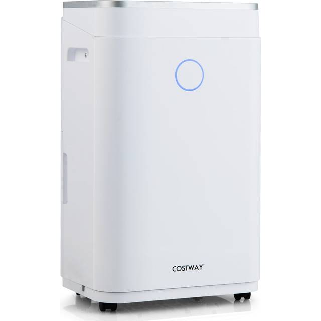 Costway 20L Dehumidifier with 6.5L Water Tank - White - 67 x 40 x 30cm