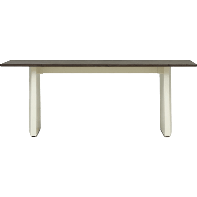 Normann Copenhagen - Panel Table 90 x 200 cm Cream Dark Brown - Matbord - Simon Legald - Brun - Metall/Trä