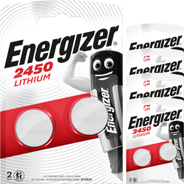 Energizer cr2450 dl2450 2450 3v lithium coin cell batteries x 10 long expiry