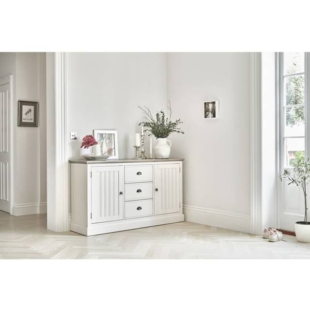 Painted Acacia & Ash Top Sideboards - Large Sideboard - Brompton Range - Oak Furnitureland