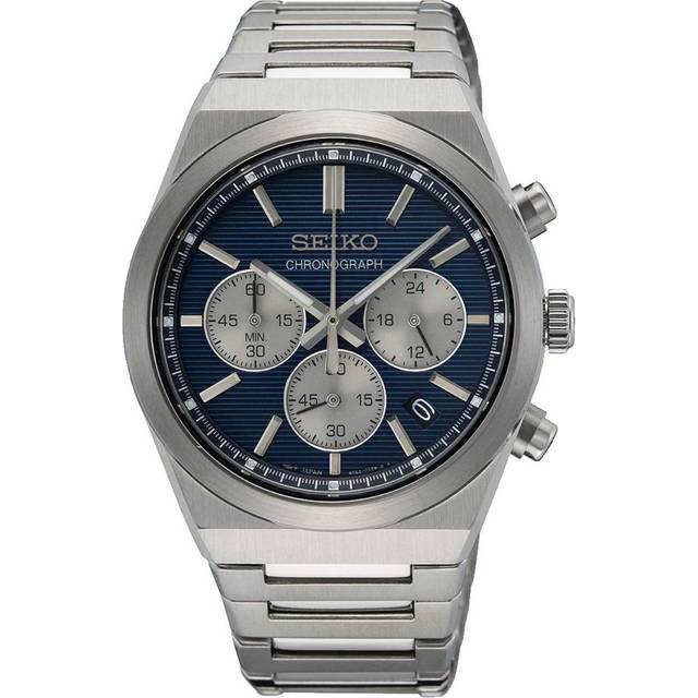 Seiko Conceptual Men's Blue Chronograph Dial Stainless Steel Watch