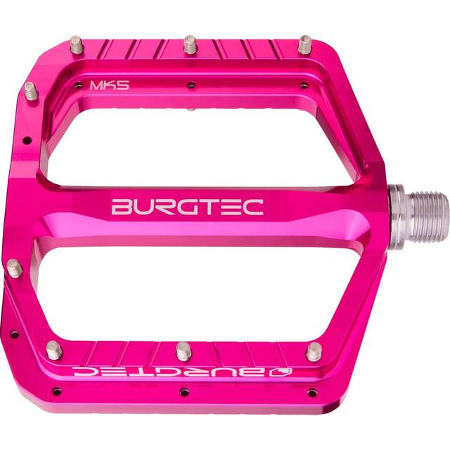 Burgtec Penthouse MK5 Flat Pedals Steel Toxic Barbie Pink