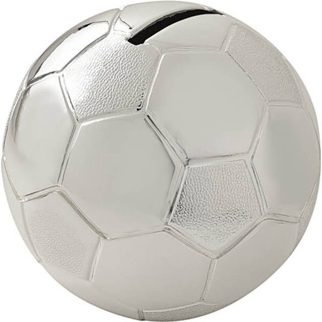 Bambino Silver Plated Football Money Box Gift 6303