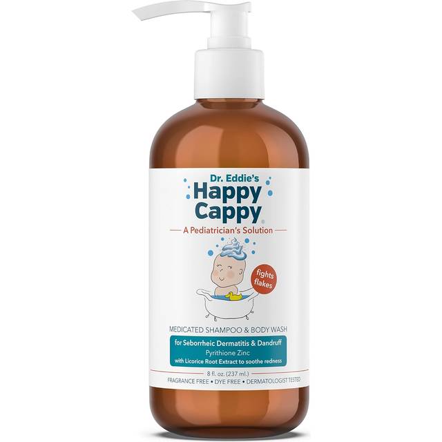 Happy Cappy, Medicated Shampoo & Body Wash, Fragrance Free, 8 fl oz (237 ml)