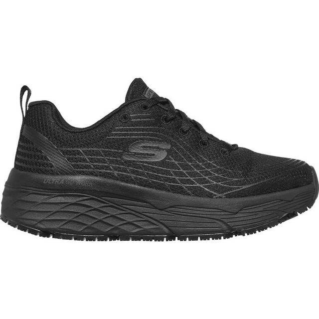 Skechers Womens Max Cushioning Elite Slip Resistant Shoes - Black Rubber - Size UK 3