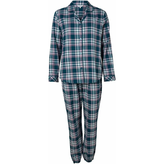 Lady Avenue Cotton Flannel Pyjamas - Lilac Pattern - X-Large * Kampanj *