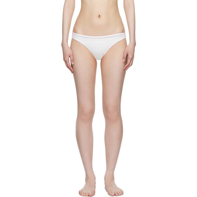 La Perla White Paneled Bikini Bottom - 101 - NATURAL - M