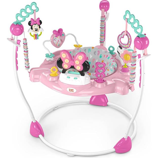 Bright Starts, Disney Baby, Minnie Mouse Forever Bestie, Hoppa och aktiviteter - med ljus och sånger, 6 månader barn +