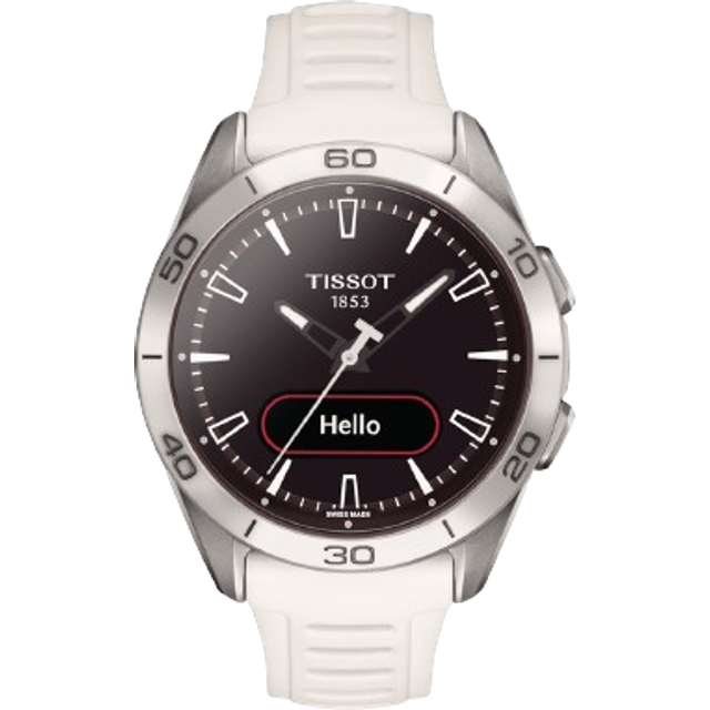 TISSOT T-Touch Connect Sport Quartz 43.75MM White Silicone Men's Watch T153.420.47.051.03 / T1534204705103 - Black - 43.75 mm