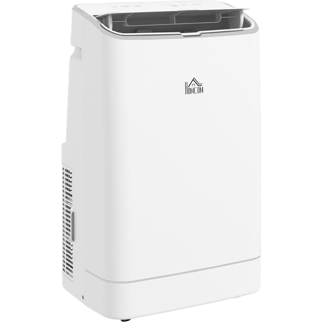 HOMCOM 14,000 Btu Portable Air Conditioner Unit With Heater, Wifi Smart App, White