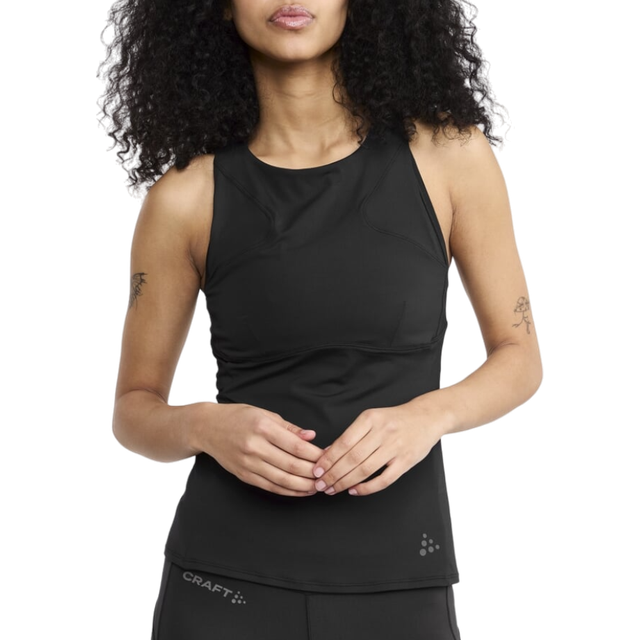 Adv Womens Tone Singlet - Black - L