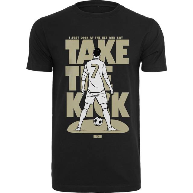T-shirt Merchcode Footballs Coming Home Take the Kick - Noir