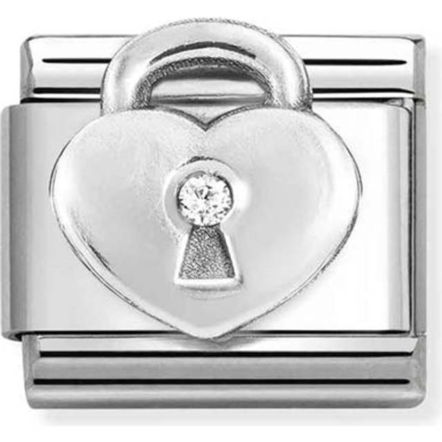 Nomination CLASSIC Silvershine Heart Padlock Charm 330311/19