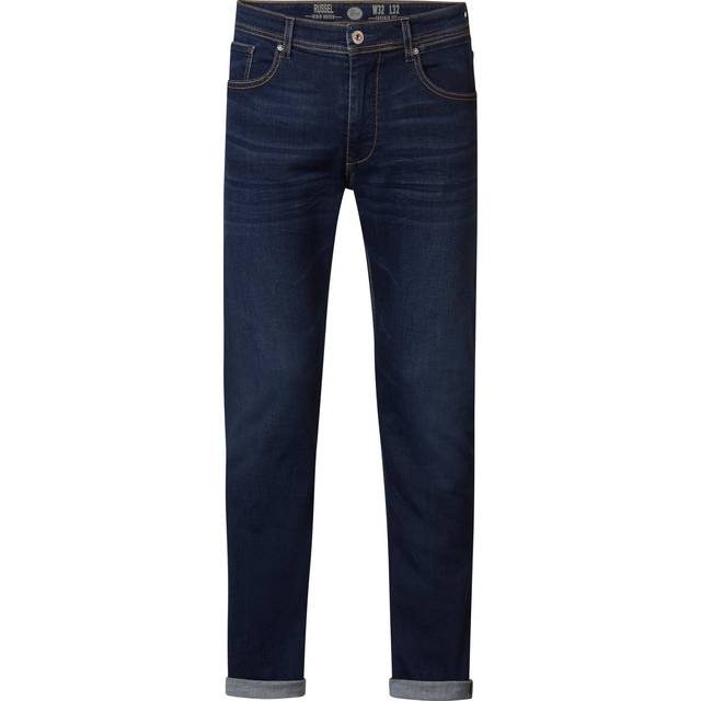 Russel Tapered Jeans in Mid Rise - Dark Blue - W32 L32