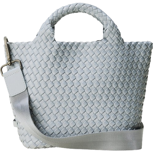 Naghedi Womens Glacier St Barths Small Woven Tote Bag - GLACIER