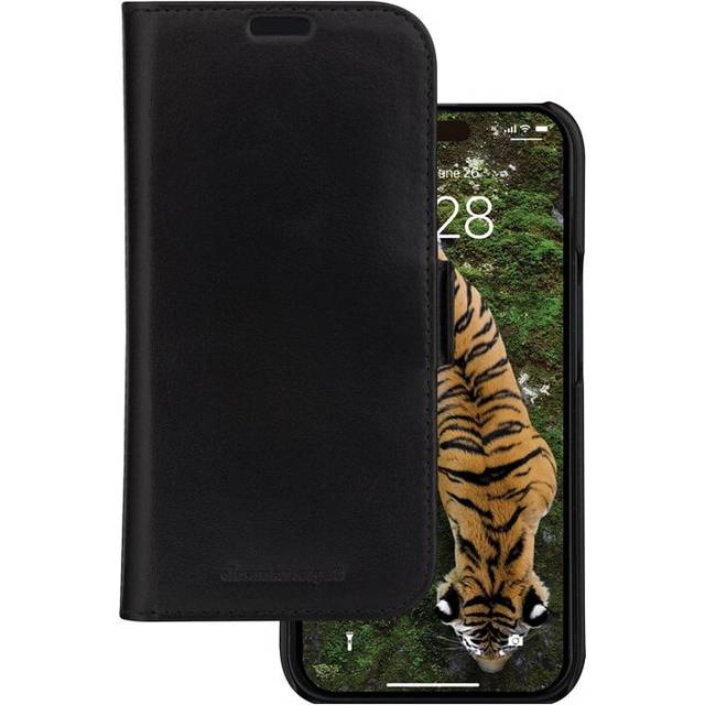 iPhone 15 Pro dbramante1928 Lynge Magnetiskt Plånboksfordral Äkta Läder - Black