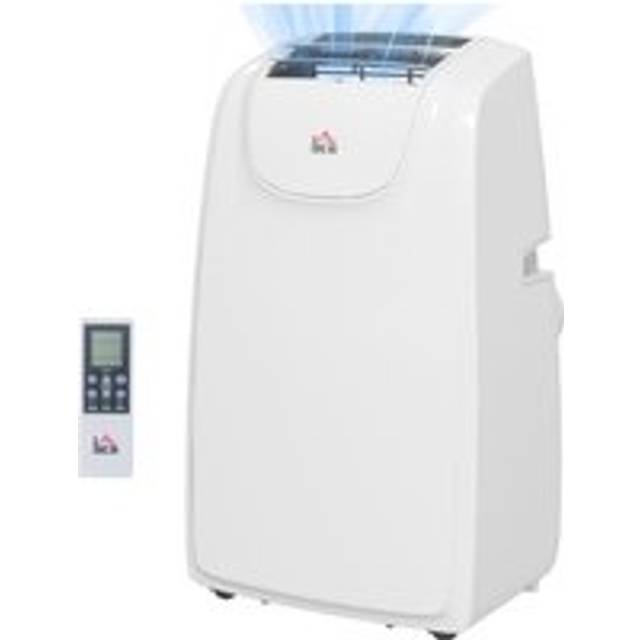 Homcom 12,000 Btu Mobile Air Conditioner For Room Up To 28m², With Dehumidifier, Quiet Mode, 24h Timer, Wheels, Child Lock