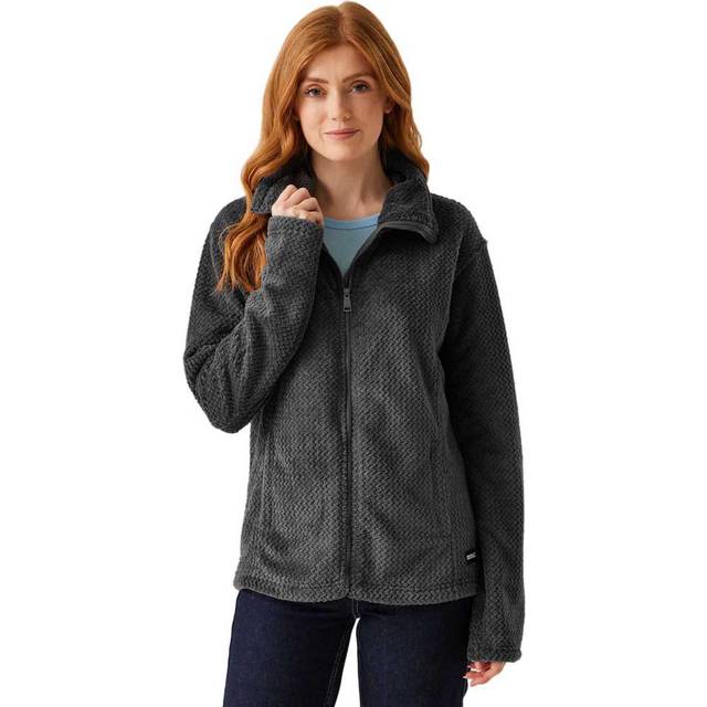Ladies heidy fluffy full zip fleece jacket by regatta