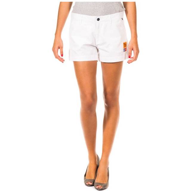 Gaastra Womens Shorts with personalized patch 36600054 woman - White Cotton - Size 33 (Waist)