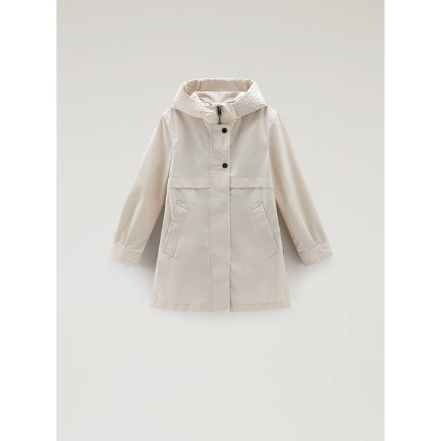 Woolrich Girls' Summer Parka in Urban Touch Beige Size 10