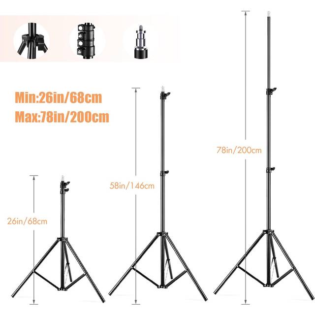 Andoer Professional Studio Photography Softbox LED Light Kit with 20*28 Inch Softbox * 2 + US Plug