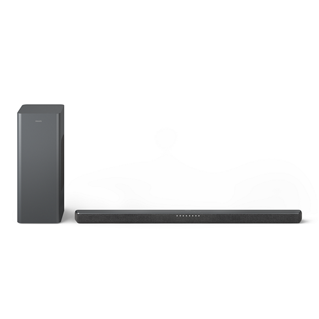 Philips TAB6309 - Soundbar - för tv - 2.1-kanals - trådlös - Bluetooth - 160 Watt (Total) - mörkgrå