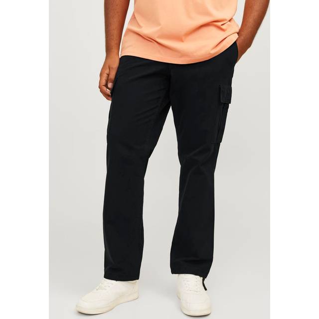 Jack & Jones Kane Barkley Cargo Trouser Black - JACK & JONES - Size: 40